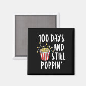 Aimant 100 Jours Et Encore Poppin Popcorn Enfants 100e Jo (Recto/Verso)