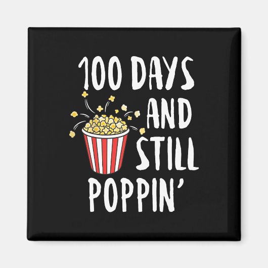Aimant 100 Jours Et Encore Poppin Popcorn Enfants 100e Jo (Devant)