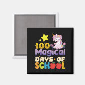 Aimant 100 Jours Magiques D'école Licorne Professeur (Recto/Verso)