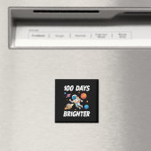 Aimant 100 Jours Plus Brighter Astronaut 100e Jour De (In Situ (Lave-vaisselle))