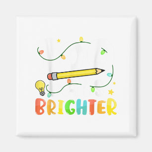 Aimant 100 Jours Plus Brighter Joyeux 100ème Jour De L'Éc