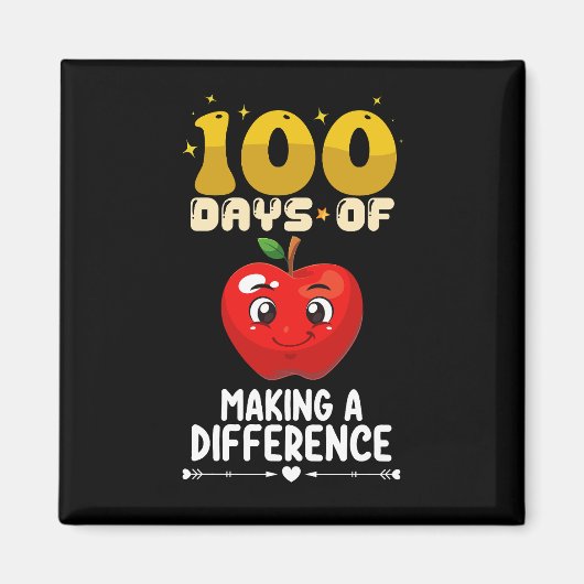 Aimant 100 jours pour faire une différence Apple (Devant)