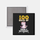 Aimant 100 jours pour faire une différence École de licor (Recto/Verso)