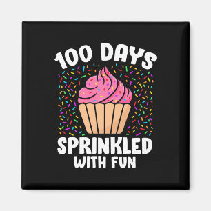 Aimant 100 Jours Saupoudrés De Cupcake Fun 100E Jour De S