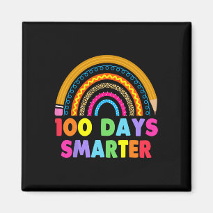 Aimant 100 Jours Smarter Joyeux 100E Jour De L'École Arc-
