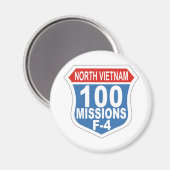 Aimant 100 missions F-4 (Recto/Verso)