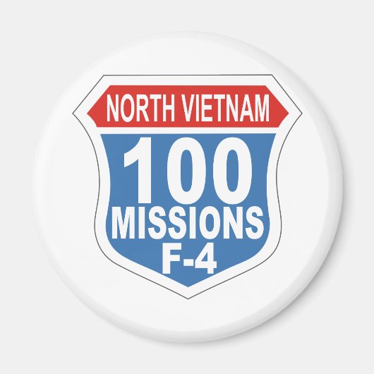 Aimant 100 missions F-4 (Devant)