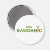 Aimant 100% Rawganic Raw Food - Carotte (Recto/Verso)