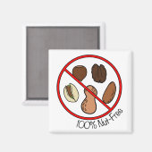 Aimant 100% sans noix (noix d'arbre et cacahuètes) (Recto/Verso)
