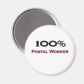 Aimant 100 % Travailleur postal (Recto/Verso)