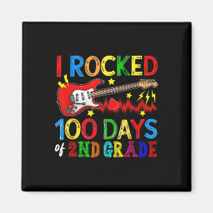 Aimant 100e Jour De 2e Année 100 Jours École B Guitare Lo