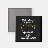 Aimant 100e jour de conception scolaire pour les enseigna (Recto/Verso)