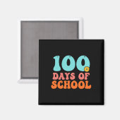 Aimant 100e Jour De L'École 100 Jours De L'Enseignant Stu (Recto/Verso)