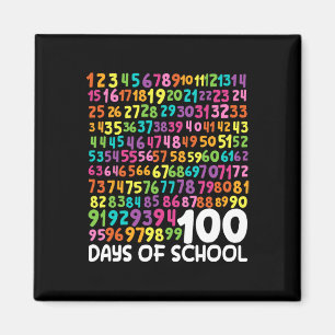 Aimant 100e Jour De L'École Enseignant Enfants 100 Jours 