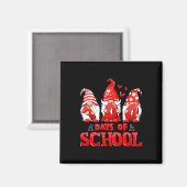 Aimant 100E Jour De L'École Gnome Enseignants Étudiants 1 (Recto/Verso)
