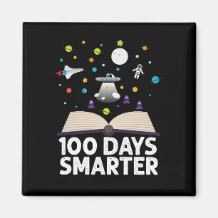 Aimant 100e jour d'école 100 jours de livres plus intelli