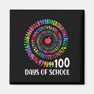 Aimant 100e jour d'école 100 jours Mathématiques Nombre E
