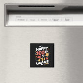Aimant 100e Jour D'Élèves De 4e Année Enseignant 100 Jour (In Situ (Lave-vaisselle))
