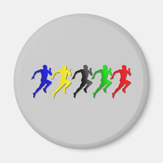 Aimant 100m 200m 400m 800m Runners Run (Devant)