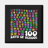 Aimant 100th Day Of School Teacher Kids 100 Days Math Num (Devant)