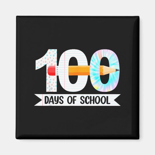 Aimant 100th Day Of School Teachers Students 100 Days Of (Devant)