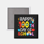 Aimant 100th Day Of School Teachers Students 100 Days Of  (Recto/Verso)