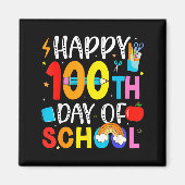 Aimant 100th Day Of School Teachers Students 100 Days Of  (Devant)