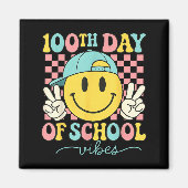 Aimant 100th Day Of School Vibes 100 Days Teacher Boy Gir (Devant)