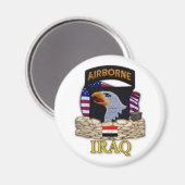 Aimant 101e division aéroportée ABN anciens combattants d (Recto/Verso)