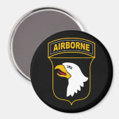 Aimant 101e division aéroportée Vétéran militaire (Recto/Verso)