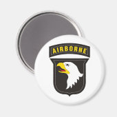 Aimant 101e Emblème d'aigle en vol hurlant (Recto/Verso)