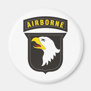 Aimant 101st Emblème criard aéroporté d'Eagle