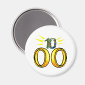 Aimant 10 ans mariages t (Recto/Verso)