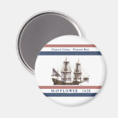 Aimant 10 colonie de plymouth (Recto/Verso)