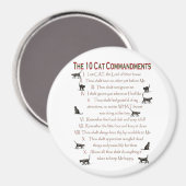 Aimant 10 Commandements CAT (Recto/Verso)
