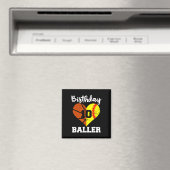 Aimant 10e Anniversaire Baller Fun 10 Anniversaire Softba (In Situ (Lave-vaisselle))