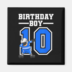 Aimant 10e anniversaire Cadeau Dix anniversaire de hockey