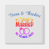 10e anniversaire du Mariage Noms personnalisés