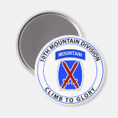 Aimant 10e division de montagne (Recto/Verso)