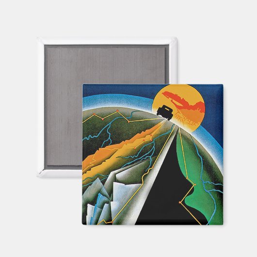 Aimant 10e Rallye automobile de Monte Carlo (Recto/Verso)