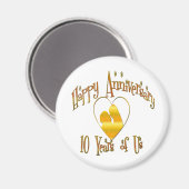 Aimant 10ème. Anniversaire (Recto/Verso)