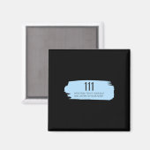 Aimant 111 Angel Numéro Bleu (Recto/Verso)