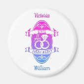 Aimant 11 ans traditionnel acier 11e anniversaire mariage (Devant)