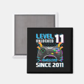 Aimant 11 Déverrouillé Awesome 2011 jeu vidéo 11e anniver (Recto/Verso)