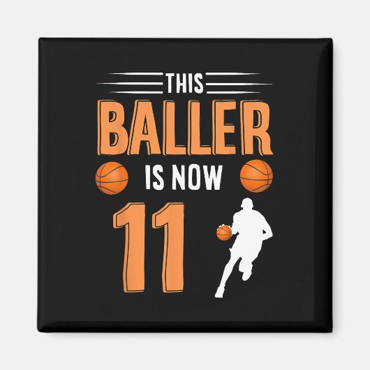 Aimant 11e anniversaire Bysketbyll - Ce Byller est mainte (Devant)