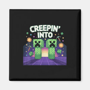 Aimant 11e Anniversaire Gamer Pixel Creepin’ In 11 Vidéo 