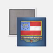 Aimant 11e infanterie de Géorgie (Recto/Verso)