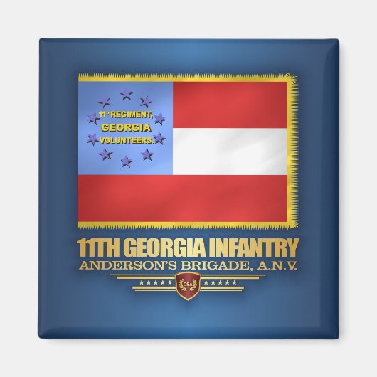 Aimant 11e infanterie de Géorgie (Devant)