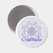 Aimant 11Mandala 6, Gratitude (Recto/Verso)