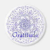Aimant 11Mandala 6, Gratitude (Devant)